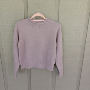 AYR The Little Joy Sweater Size XS Preppy Pullover Organic Cotton Blend Purple